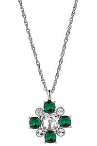 Dyrberg Kern Dyrberg/Kern Sassi Necklace, Color: Silver/Green, Onesize, Women