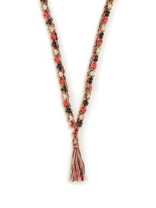 Alanui A Love Letter to India crochet necklace - Zwart