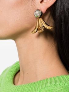Marni floral mirrored drop earrings - Goud