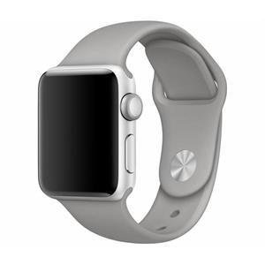 Strap-it Apple Watch 8 silicone band (grijs)