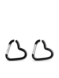 Balenciaga Love Clip oorbellen met matte afwerking - Zwart