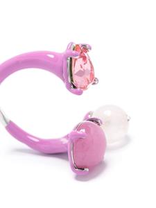 Panconesi Ring verfraaid met kristallen - Roze
