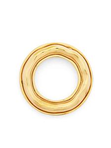 Jil Sander Ring met gegraveerd logo - Goud