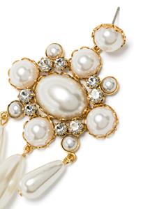 Jennifer Behr Jubilee faux-pearl drop earrings - Wit