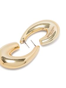 Alberta Ferretti asymmetric-hoop earrings - Goud