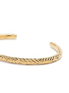 Missoma Wavy Ridge armband met open cuffs - Goud