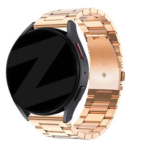 Bandz Amazfit GTS 4 stalen band 'Classic' (roseÌgoud)