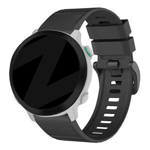 Bandz Garmin Epix Pro (Gen 2) 51mm siliconen band met gesp (zwart)