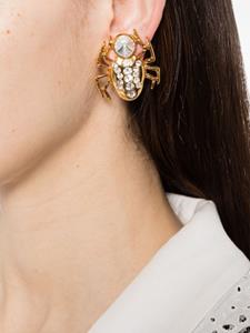 Alessandra Rich spider-motif earrings - Goud