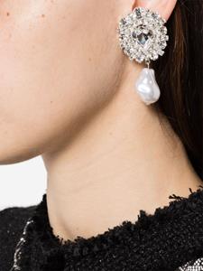 Magda Butrym crystal-embellished clip-on earrings - Zilver