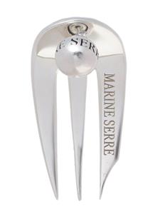 Marine Serre Regenerated Fork single earring - Zilver