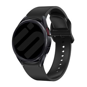 Strap-it Samsung Galaxy Watch 6 Classic 47mm 'One push' siliconen band (zwart)