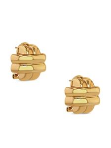 ANINE BING 14kt gold-plated Double Cross earrings - Goud