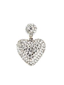 Roxanne Assoulin Heart & Soul crystal earrings - Zilver