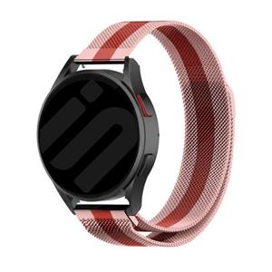 Strap-it Samsung Galaxy Watch 6 Classic 47mm Milanese band (rood/roze)