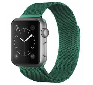 Strap-it Apple Watch 8 Milanese band (groen)