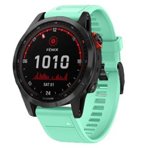 Strap-it Garmin Fenix 7 siliconen bandje (aqua)