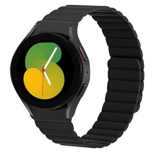 Strap-it Samsung Galaxy Watch 5 - 40mm magnetisch siliconen bandje (zwart)