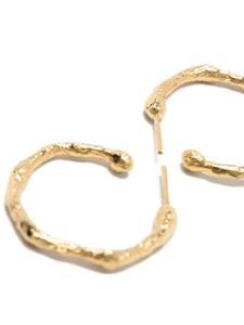 Forte Forte irregular-design hoop earrings - Goud