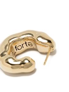 Forte Forte irregular hoop earrings - Goud