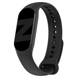 Bandz Xaomi Mi Band 6 siliconen band 'Classic' (zwart)