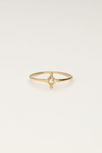 My jewellery Minimalistische ring met parel