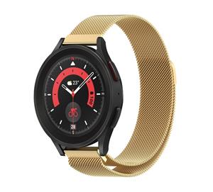 Strap-it Samsung Galaxy Watch 5 Pro Milanese band (goud)