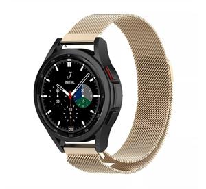 Strap-it Samsung Galaxy Watch 4 Classic 42mm Milanese band (champagne)