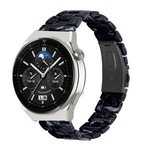 Strap-it Huawei Watch GT 3 Pro 46mm resin band (zwart/wit)