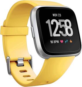 Strap-it Fitbit Versa silicone band (geel)