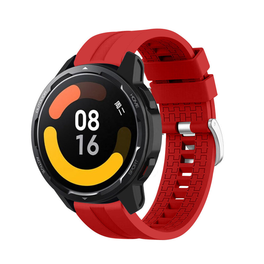 Strap-it Xiaomi Watch S1 extreme silicone band (rood)