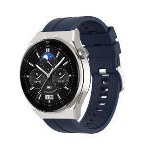 Strap-it Huawei Watch GT 3 Pro 46mm extreme silicone band (donkerblauw)