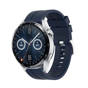 Strap-it Huawei Watch GT 3 46mm extreme silicone band (donkerblauw)