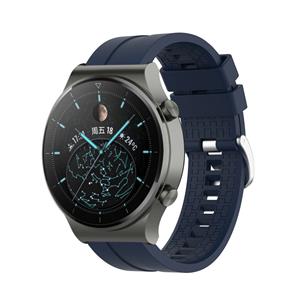 Strap-it Huawei Watch GT 2 Pro extreme silicone band (donkerblauw)