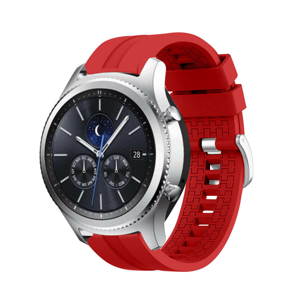 Strap-it Samsung Gear S3 extreme silicone band (rood)