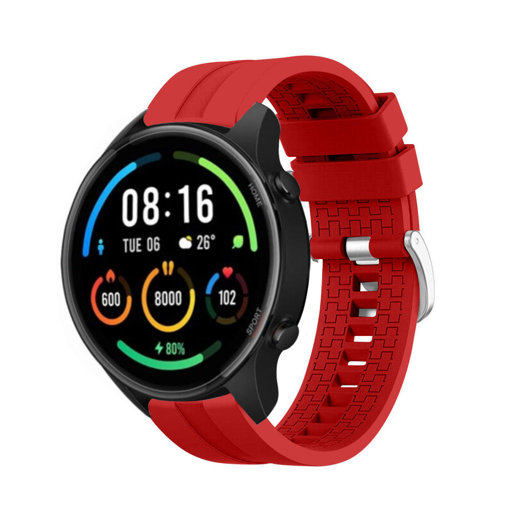 Strap-it Xiaomi Mi Watch extreme silicone band (rood)