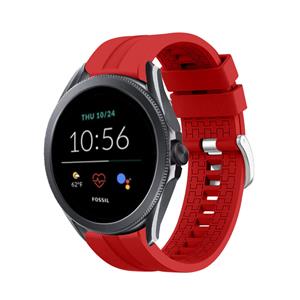 Strap-it Fossil Gen 6 44mm extreme silicone band (rood)