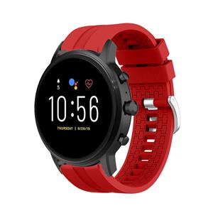 Strap-it Fossil Gen 5 extreme silicone band (rood)