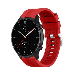Strap-it Amazfit GTR 2 extreme silicone band (rood)