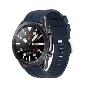 Strap-it Samsung Galaxy Watch 3 45mm extreme silicone band (donkerblauw)