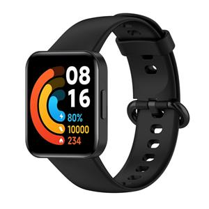 Strap-it Redmi Watch 2 (Lite) siliconen bandje (zwart)