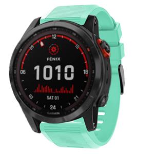 Strap-it Garmin Fenix 7x siliconen bandje (aqua)