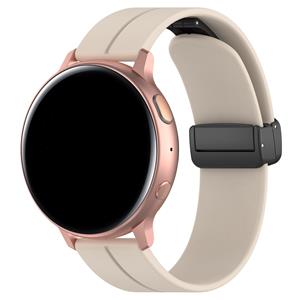 Strap-it Xiaomi Amazfit GTR 42mm D-buckle siliconen bandje (sterrenlicht)