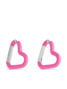 Balenciaga Love heart-shaped earrings - Roze