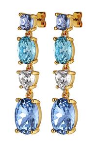 Dyrberg Kern Dyrberg/Kern Carmen Earring, Color: Silver/Blue, Onesize, Women