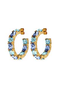 Dyrberg Kern Dyrberg/Kern Gretia Earring, Color: Gold/Blue, Onesize, Women