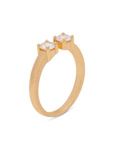 Hzmer Jewelry Gold Starburst crystal ring - Goud