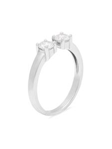 Hzmer Jewelry Silver Starburst crystal ring - Zilver