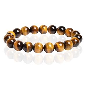 Memphis Natuursteen Armband 10mm - Tiger Eye