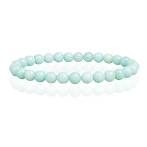 Memphis 6mm  Natuursteen Armband - Green Jade